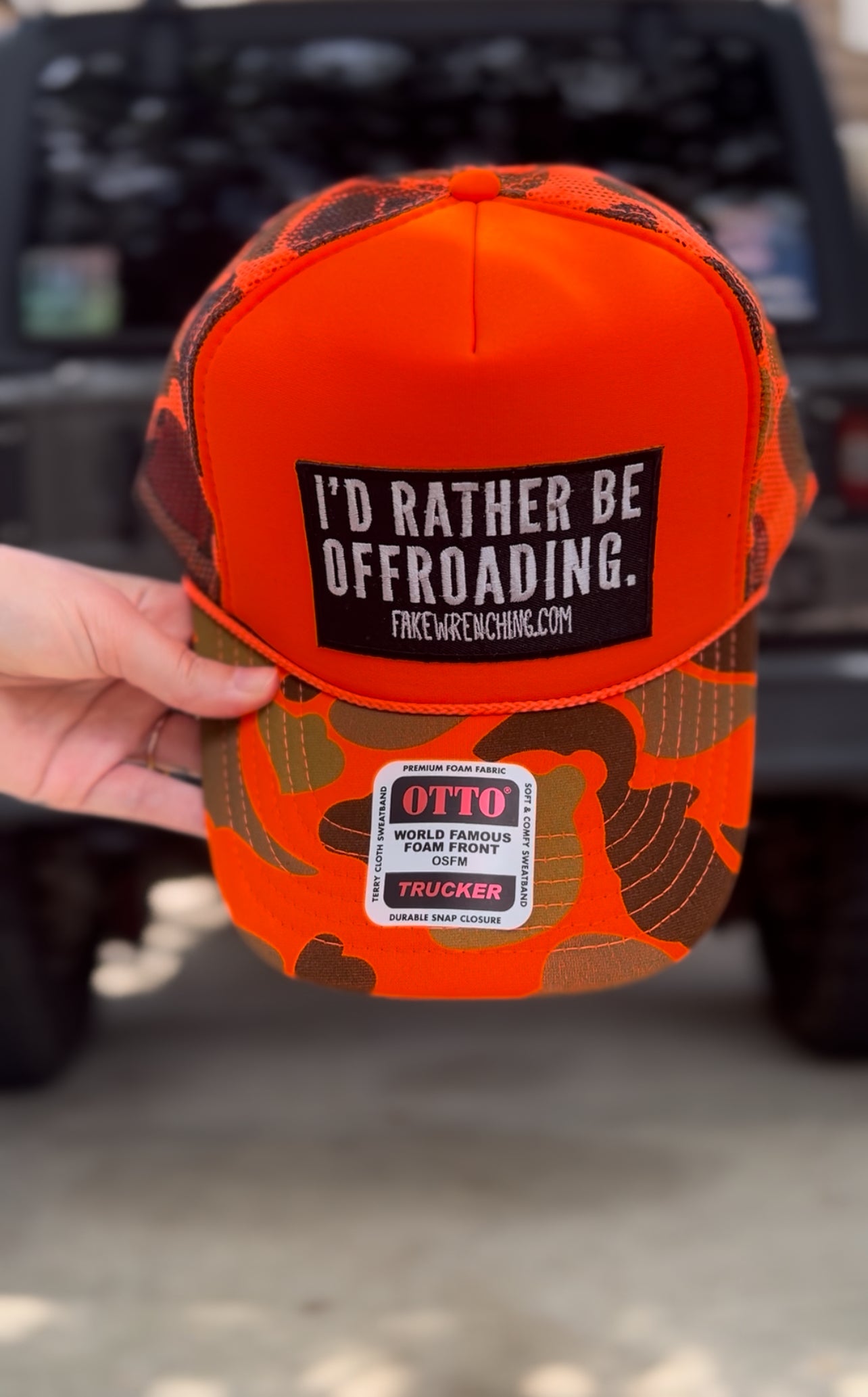 I’d rather be offroading snapback hat