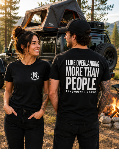 off-road graphic tee front — I like overlanding more than people shirt