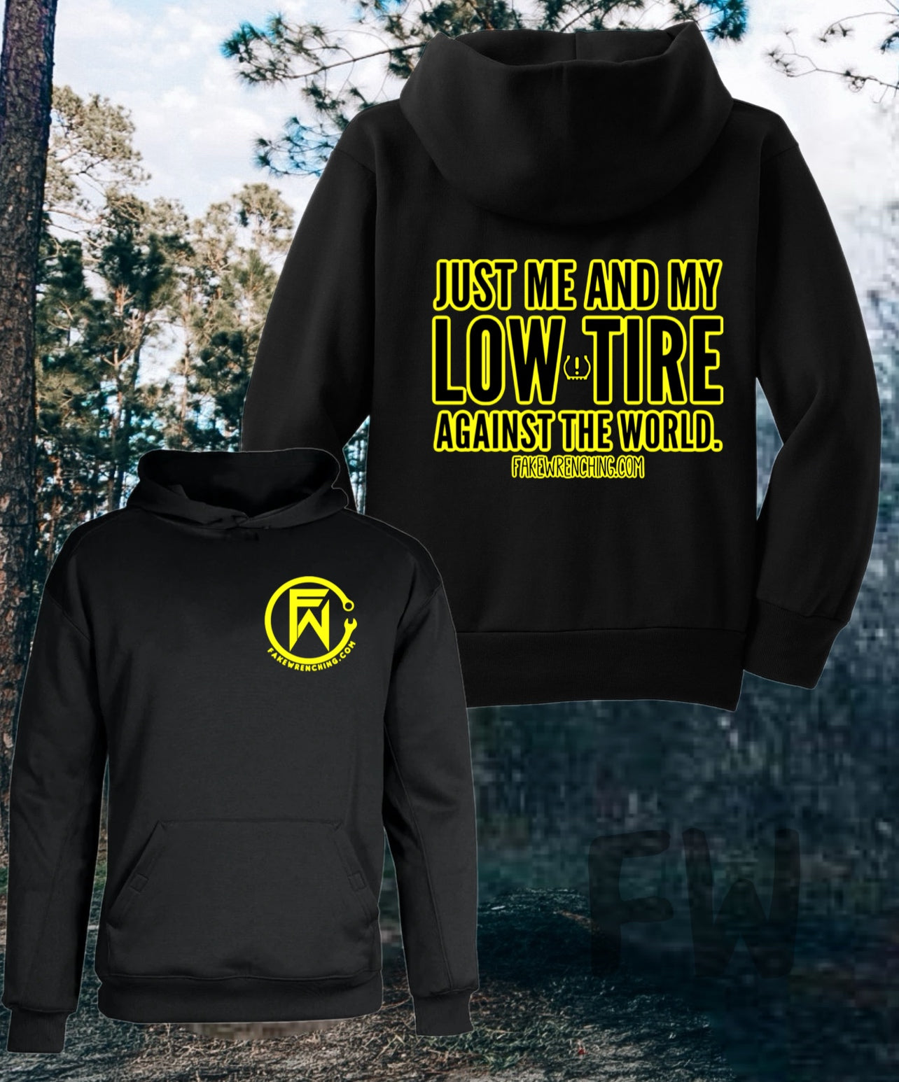 Just me and my low tire pressure hoodie