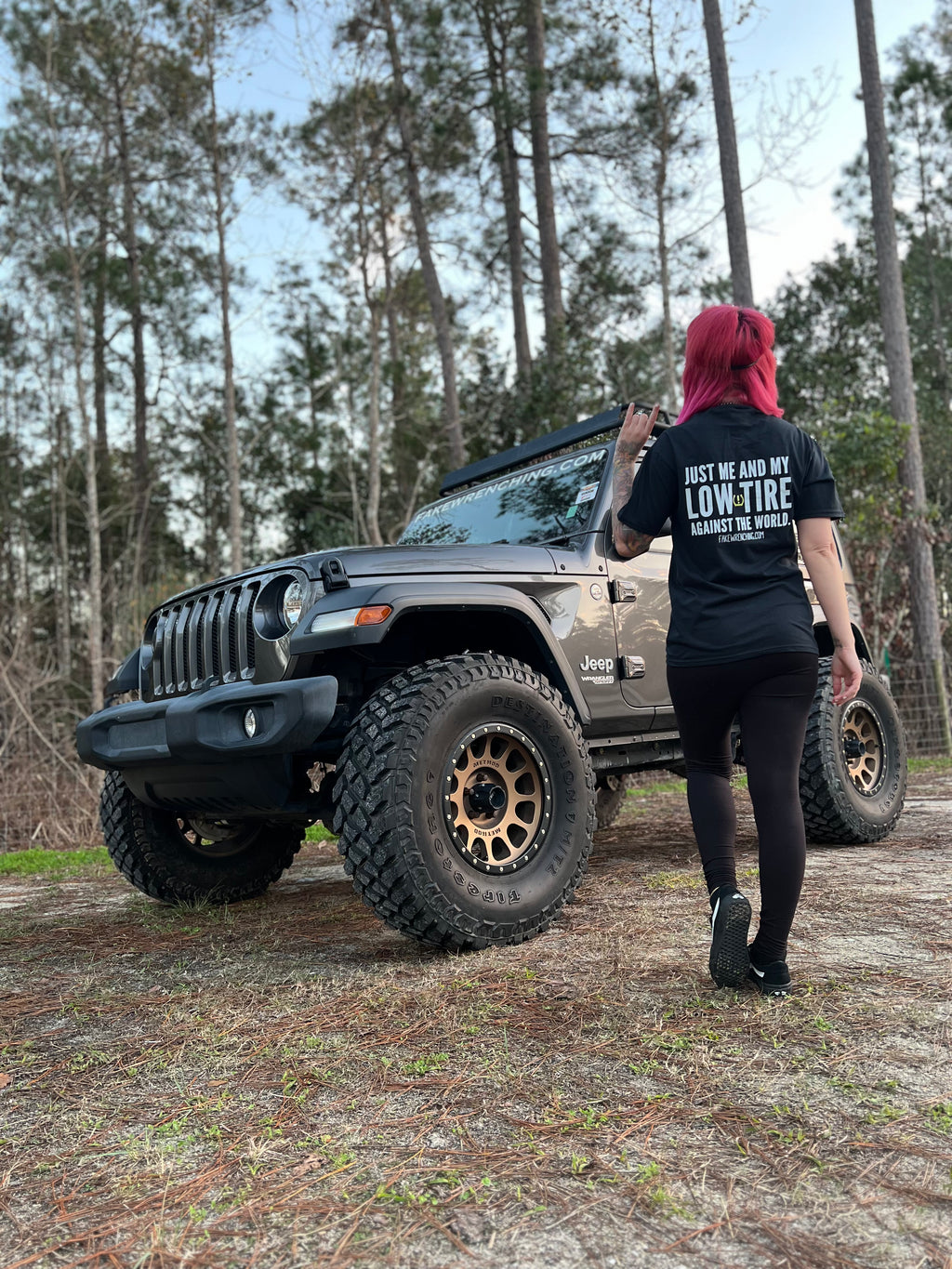 Just me and my low tire pressure against the world shirt