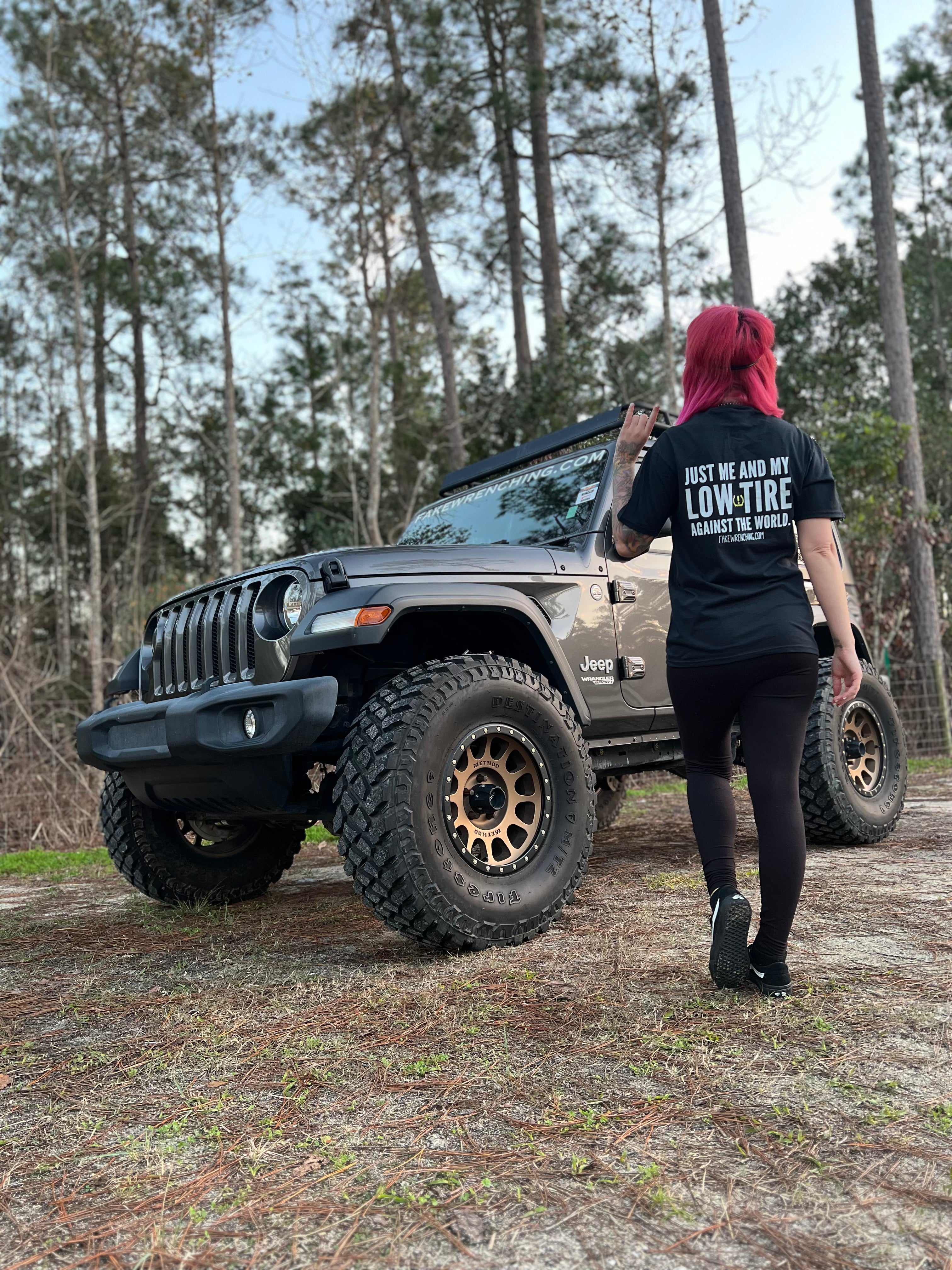 Just me and my low tire pressure against the world shirt
