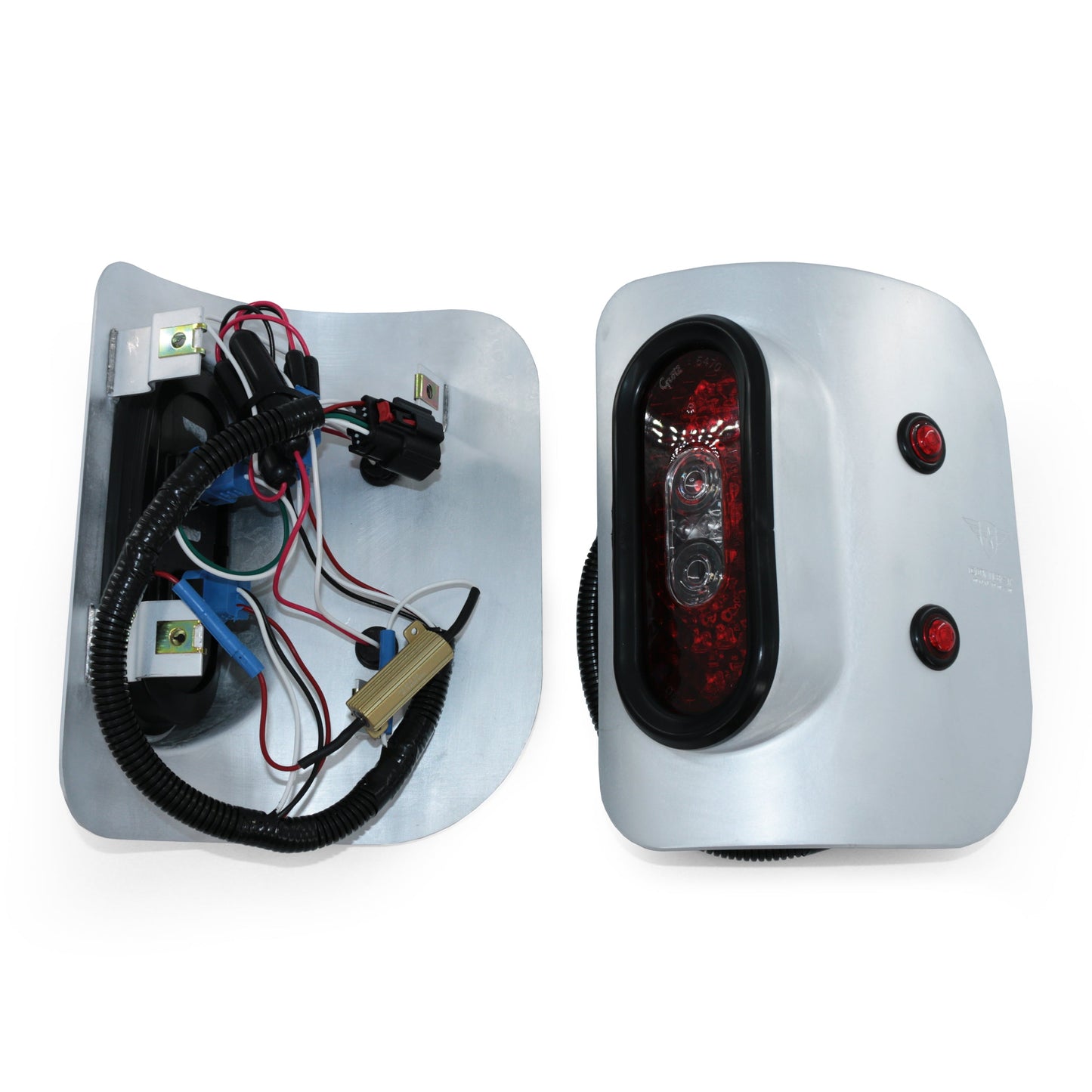 Jeep JT Gladiator Off Road LED Tail Light Kit - Raw Aluminum
