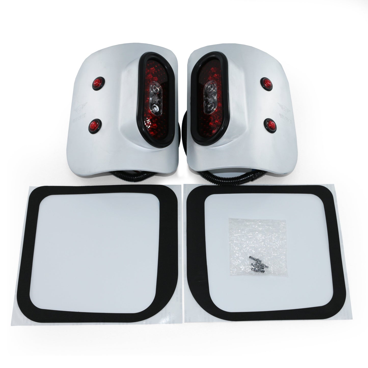 Jeep JT Gladiator Off Road LED Tail Light Kit - Raw Aluminum