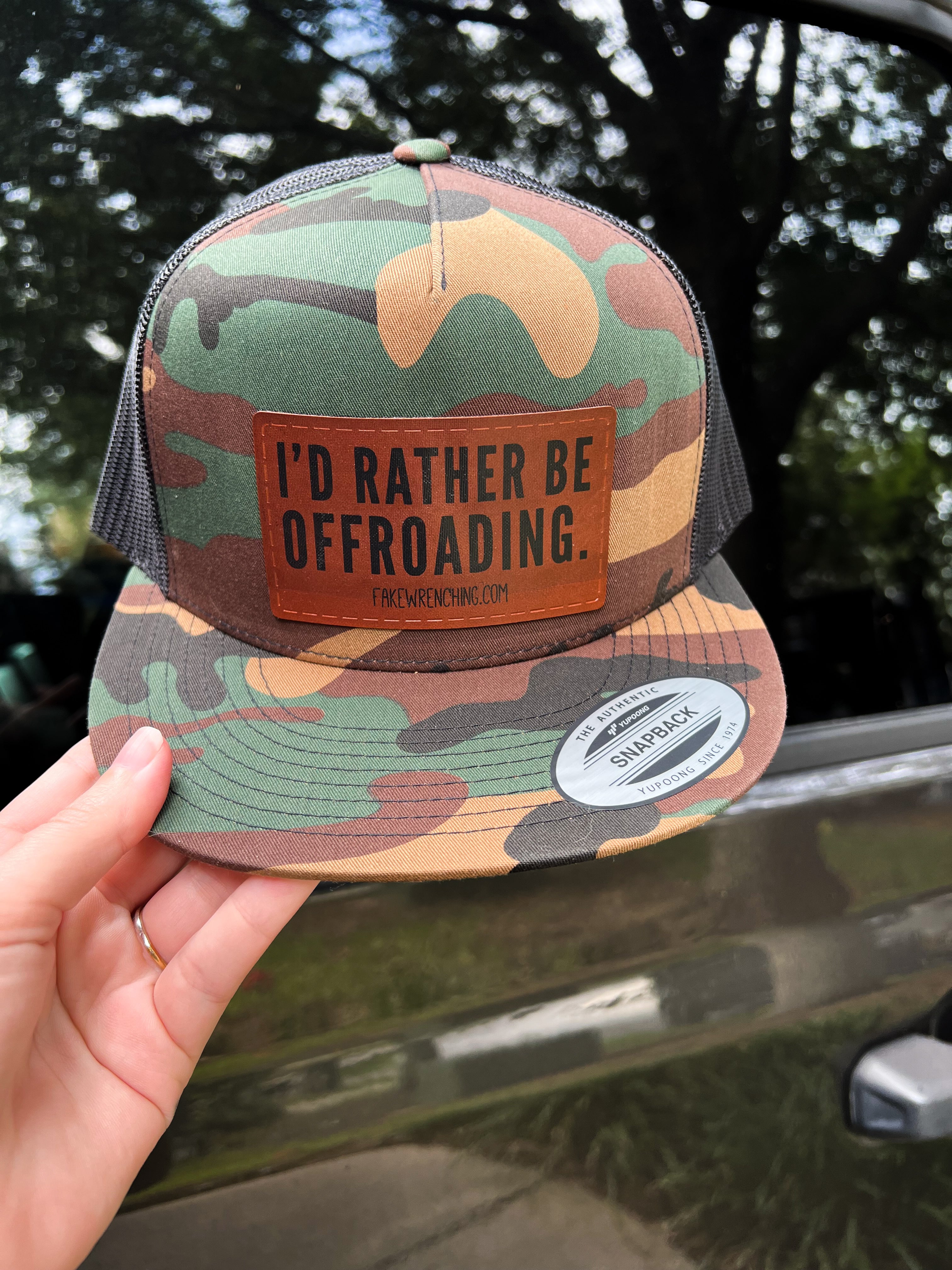 I’d rather be offroading snapback hat