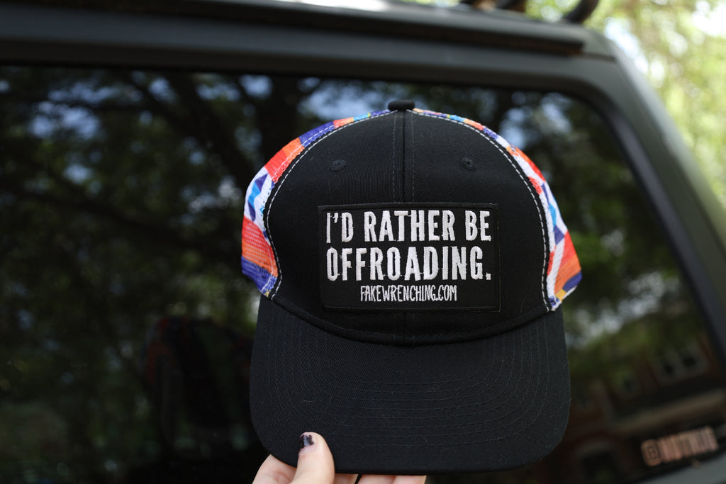 I’d rather be offroading snapback hat