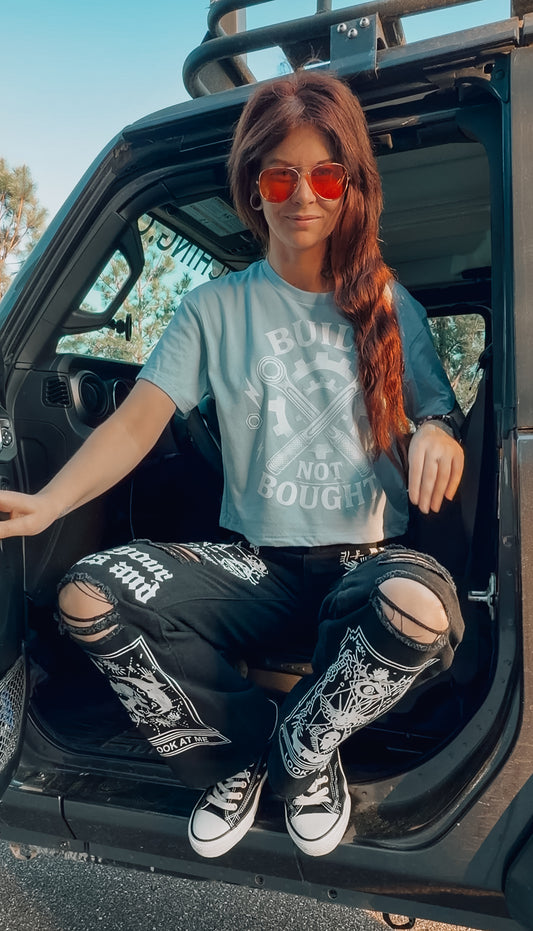 Built Not Bought Crop Top