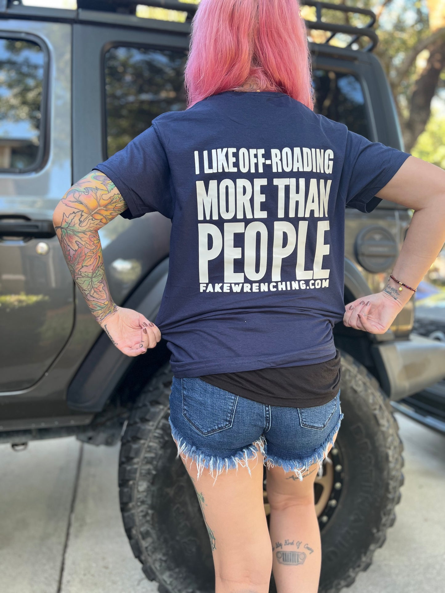 I like offroading more than people shirt
