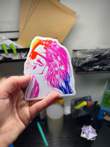 Skull Girl Decal