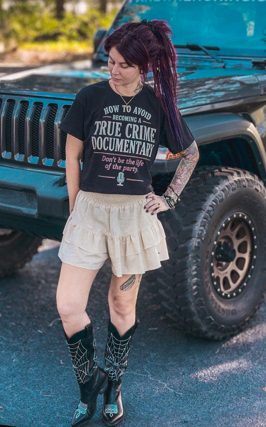 True crime documentary crop top