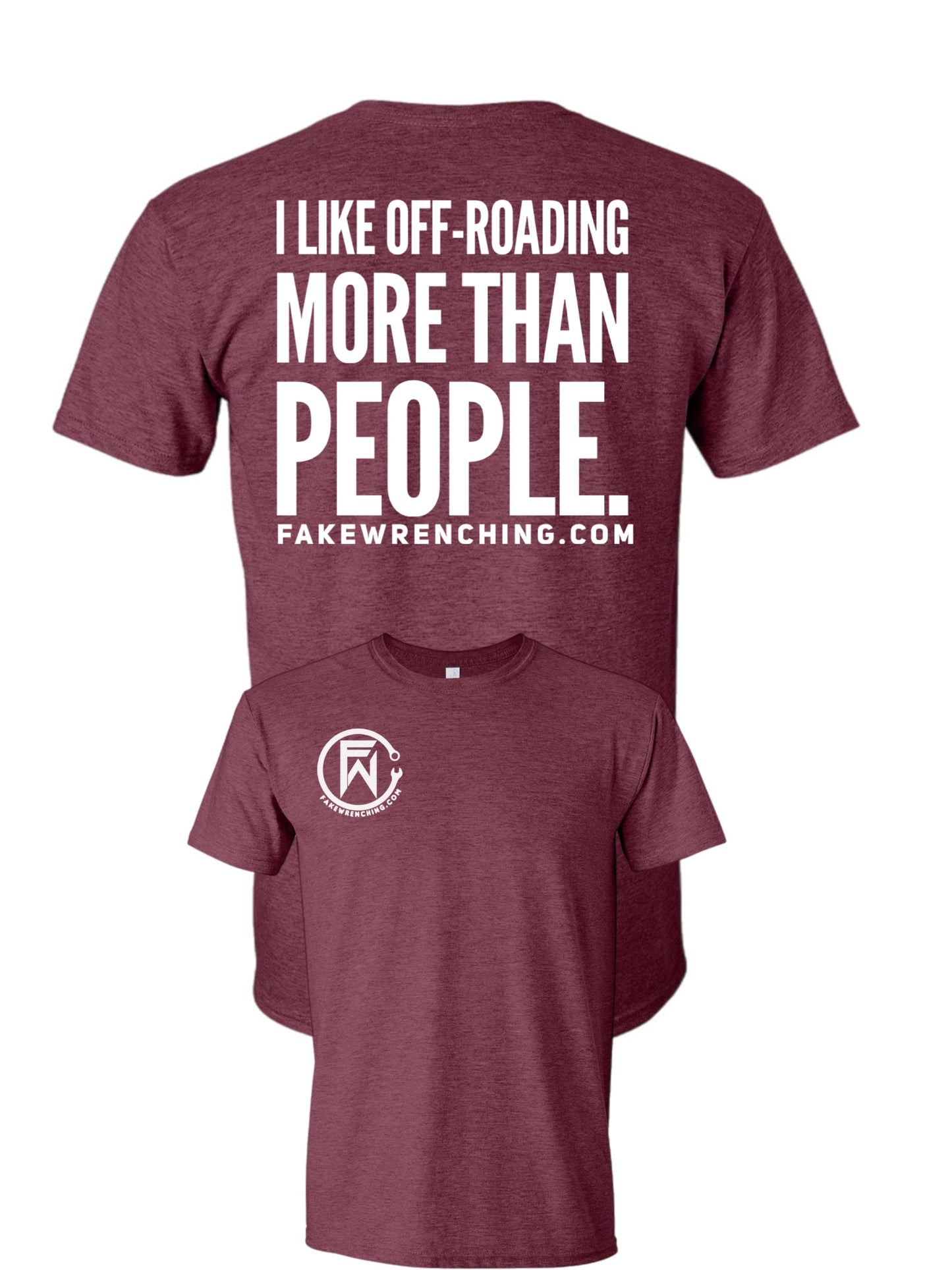 I like offroading more than people shirt