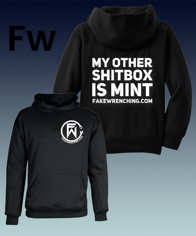 off-road hoodie product shot — Shitbox hoodie
