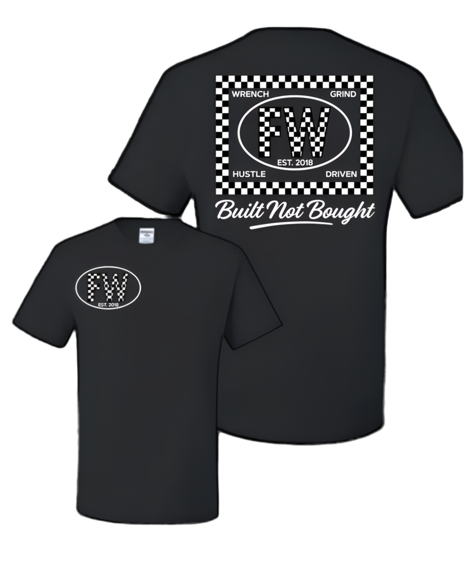 Checkered White  FW Tee