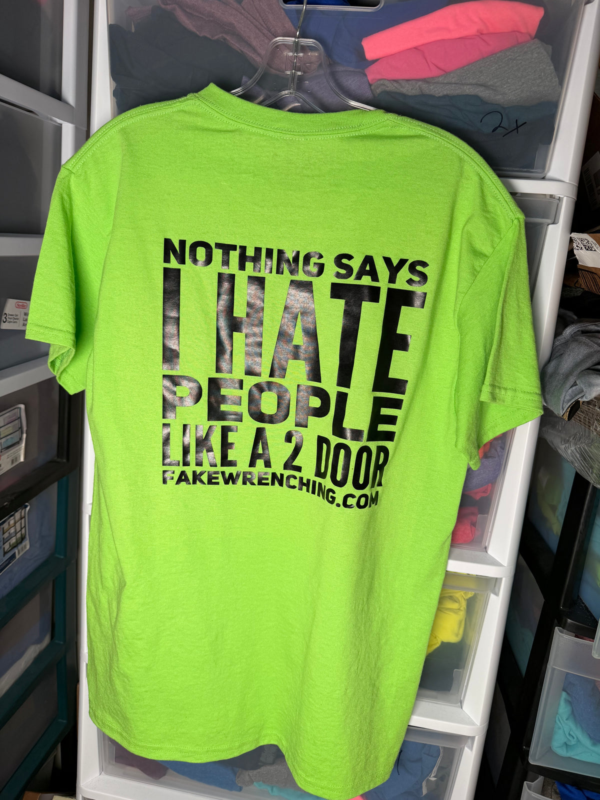 t-shirt back — Nothing says I hate people shirt