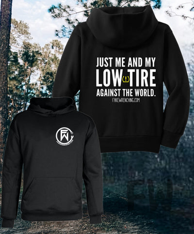 off-road hoodie front — Just me and my low tire pressure hoodie
