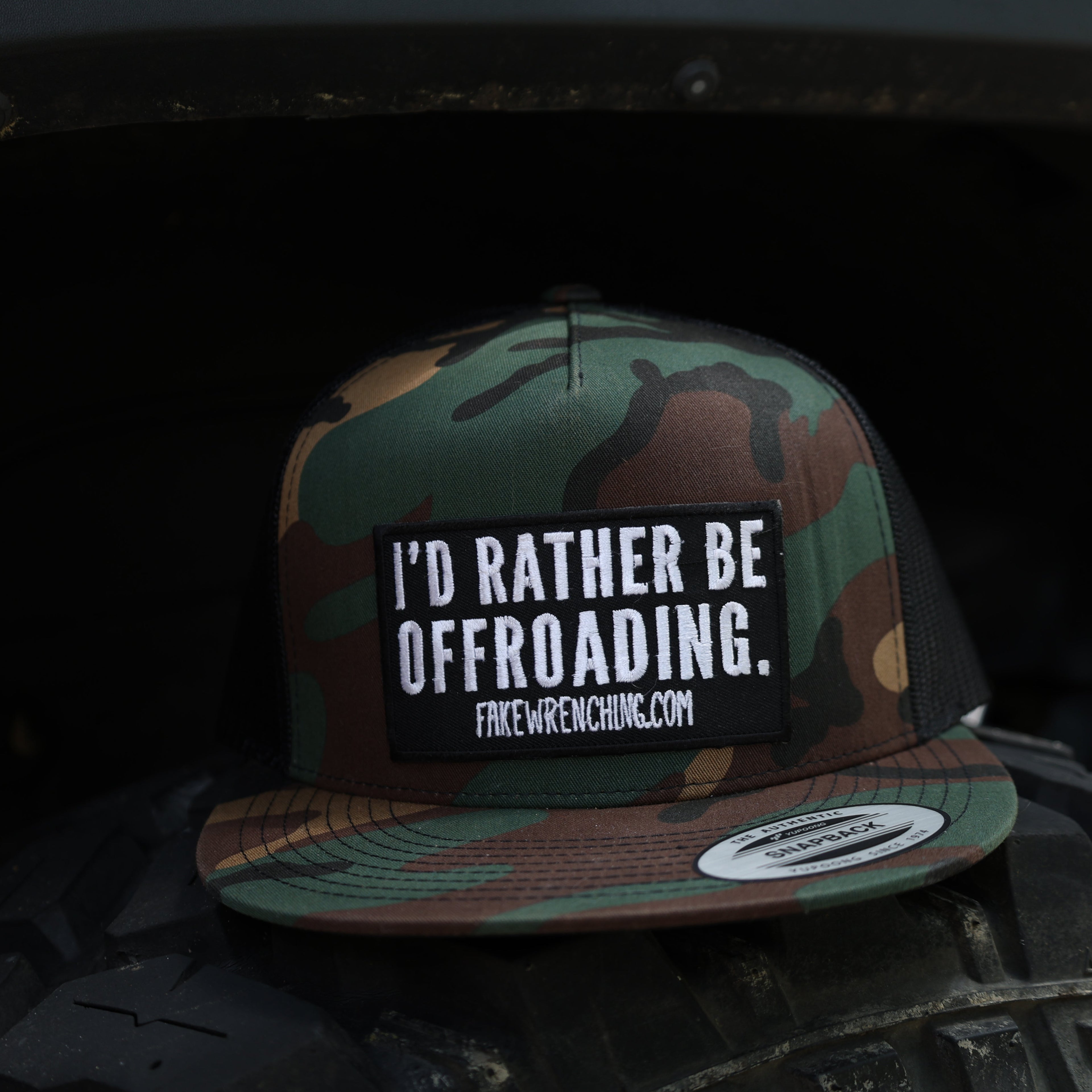 I’d rather be offroading snapback hat