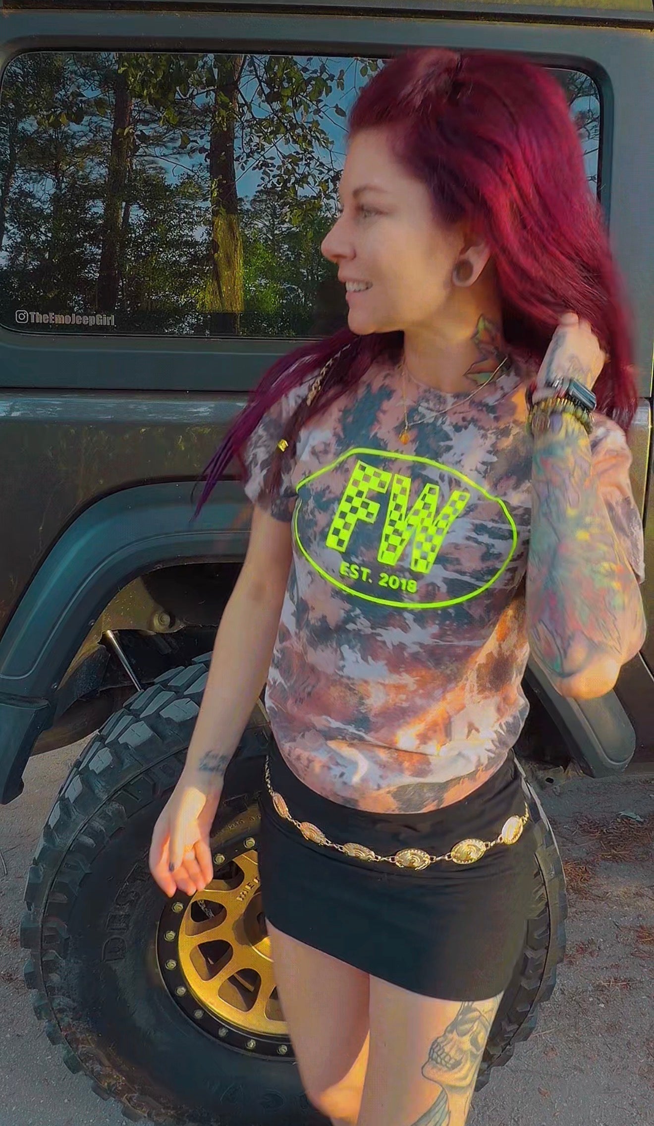 Cowhide print FW shirt