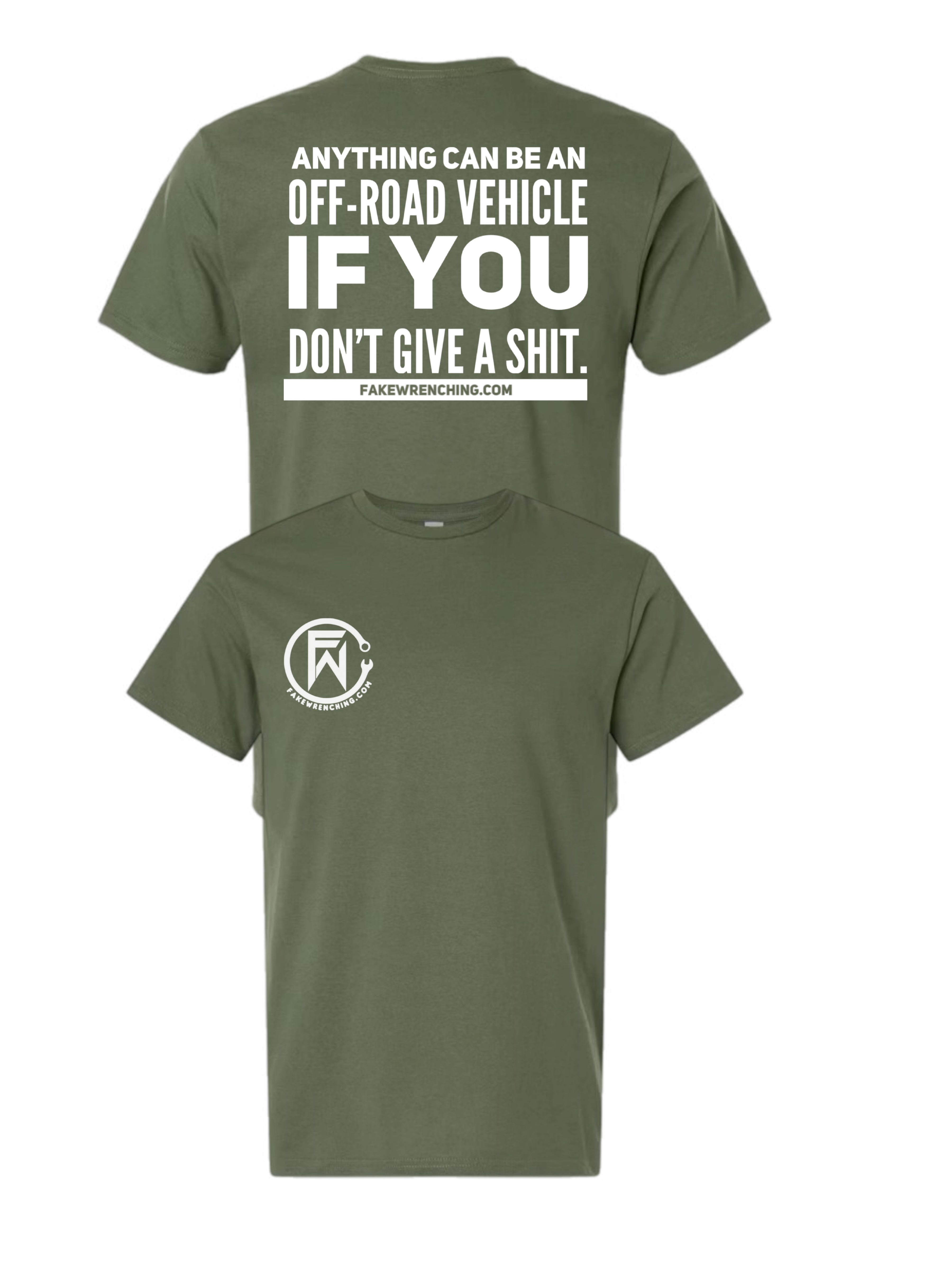 Anything can be an offroad vehicle if you don’t give a shit tee