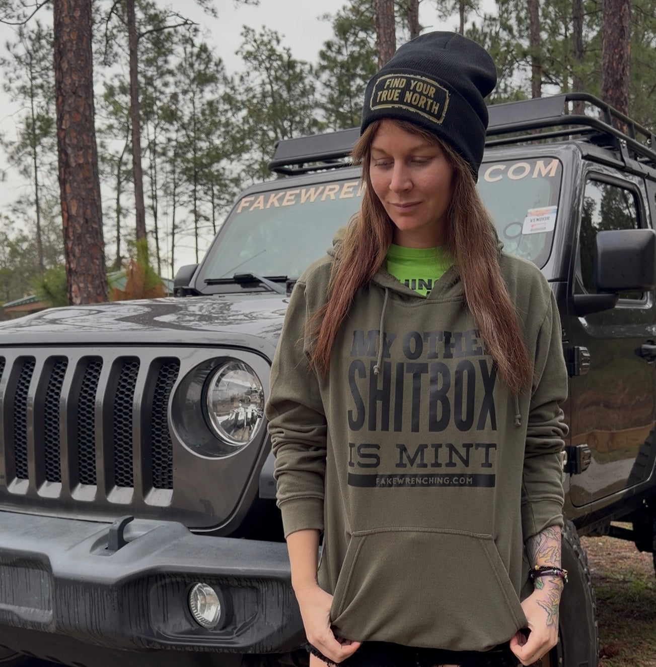 Find your true north beanie