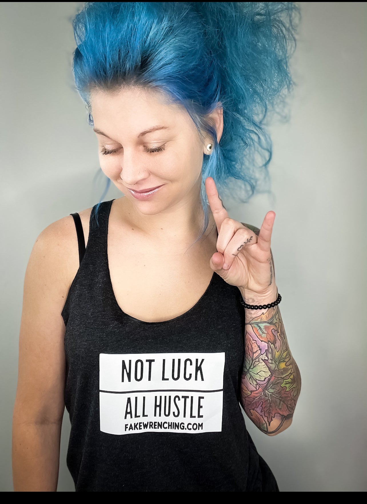 Not Luck All Hustle Tank