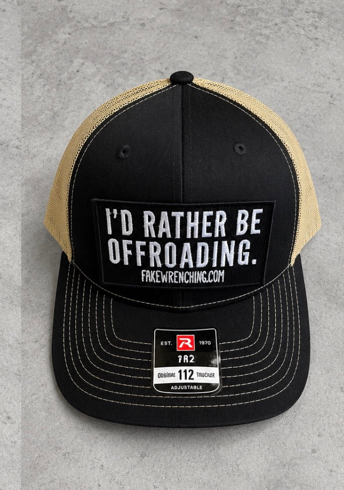 I’d rather be offroading snapback hat