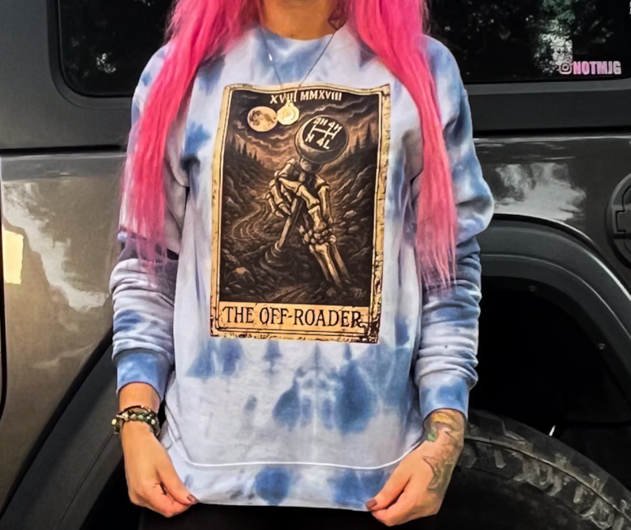 The Tarot cards tie dye Crewneck *Close Out Sale*