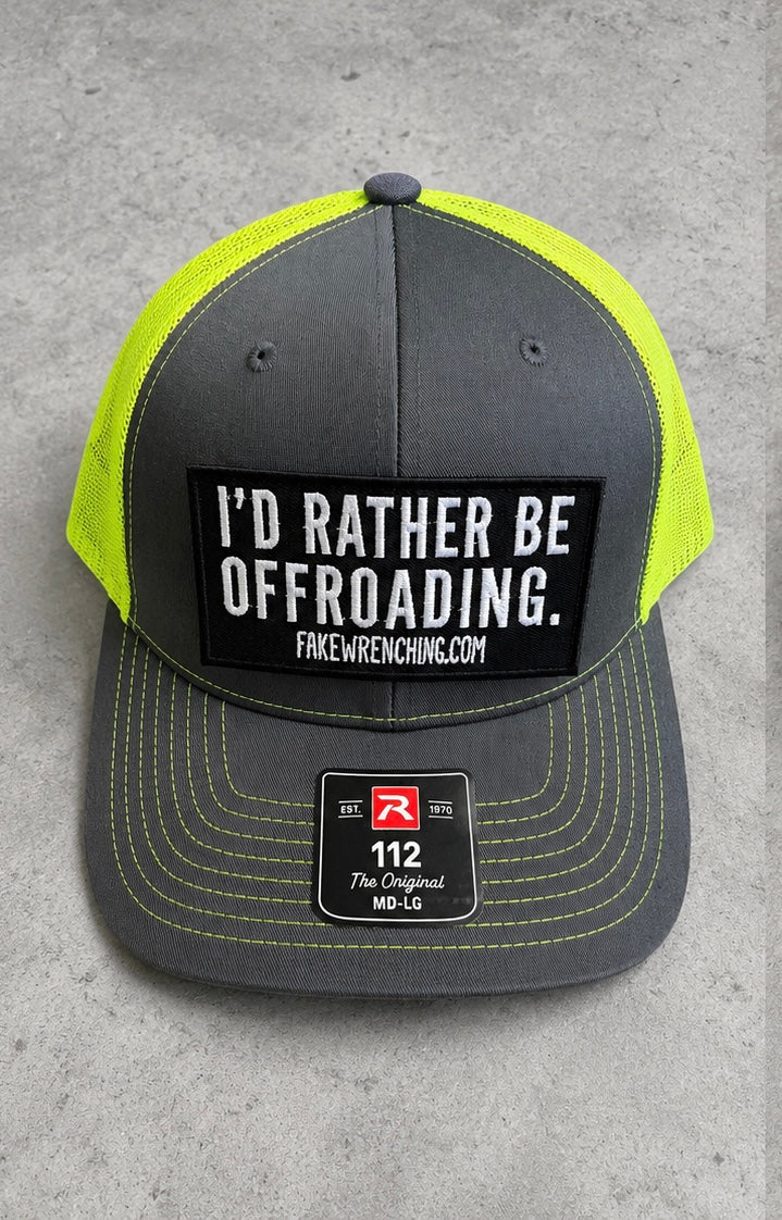 I’d rather be offroading snapback hat