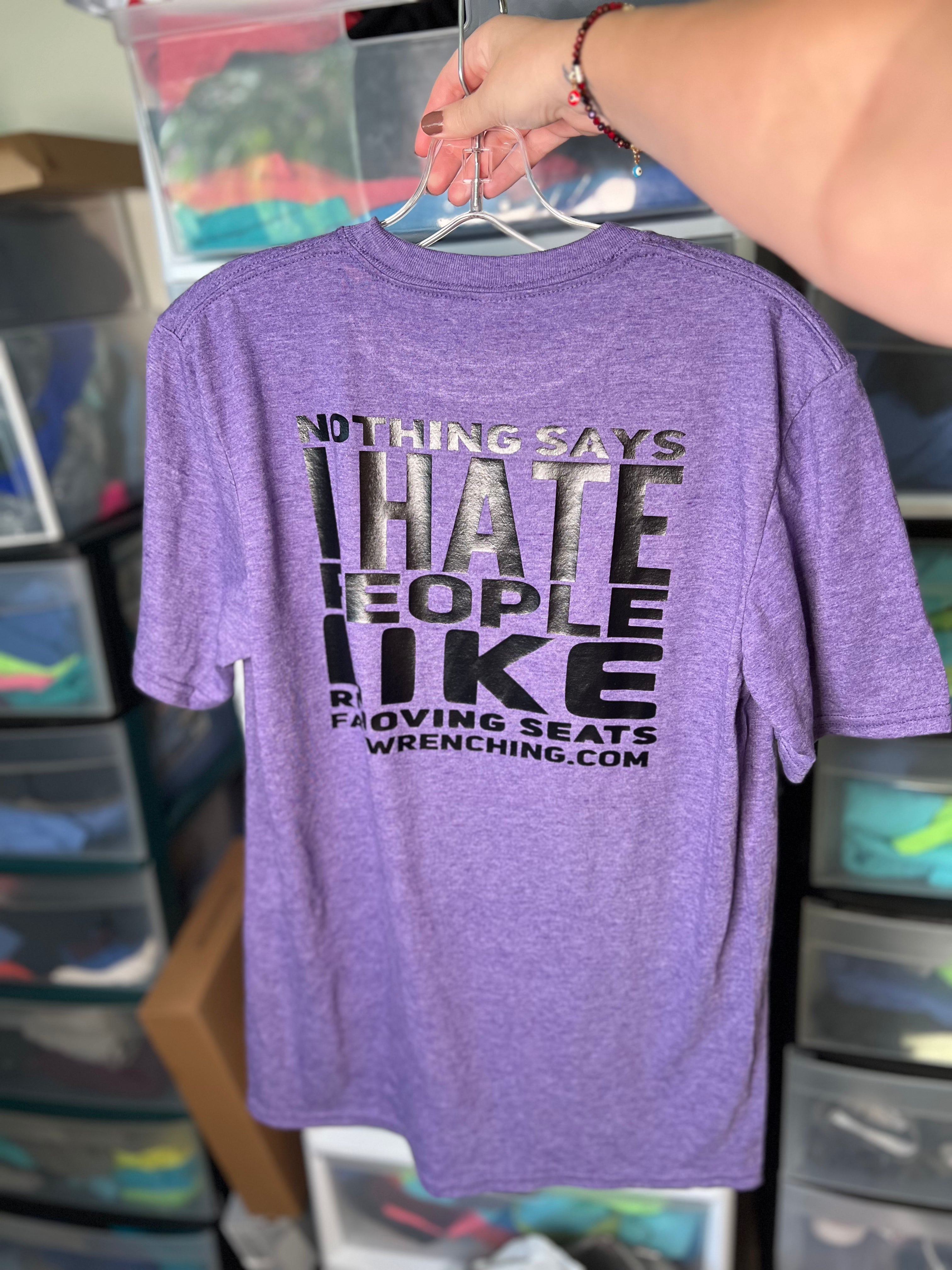 Nothing says I hate people like removing seats unisex shirts