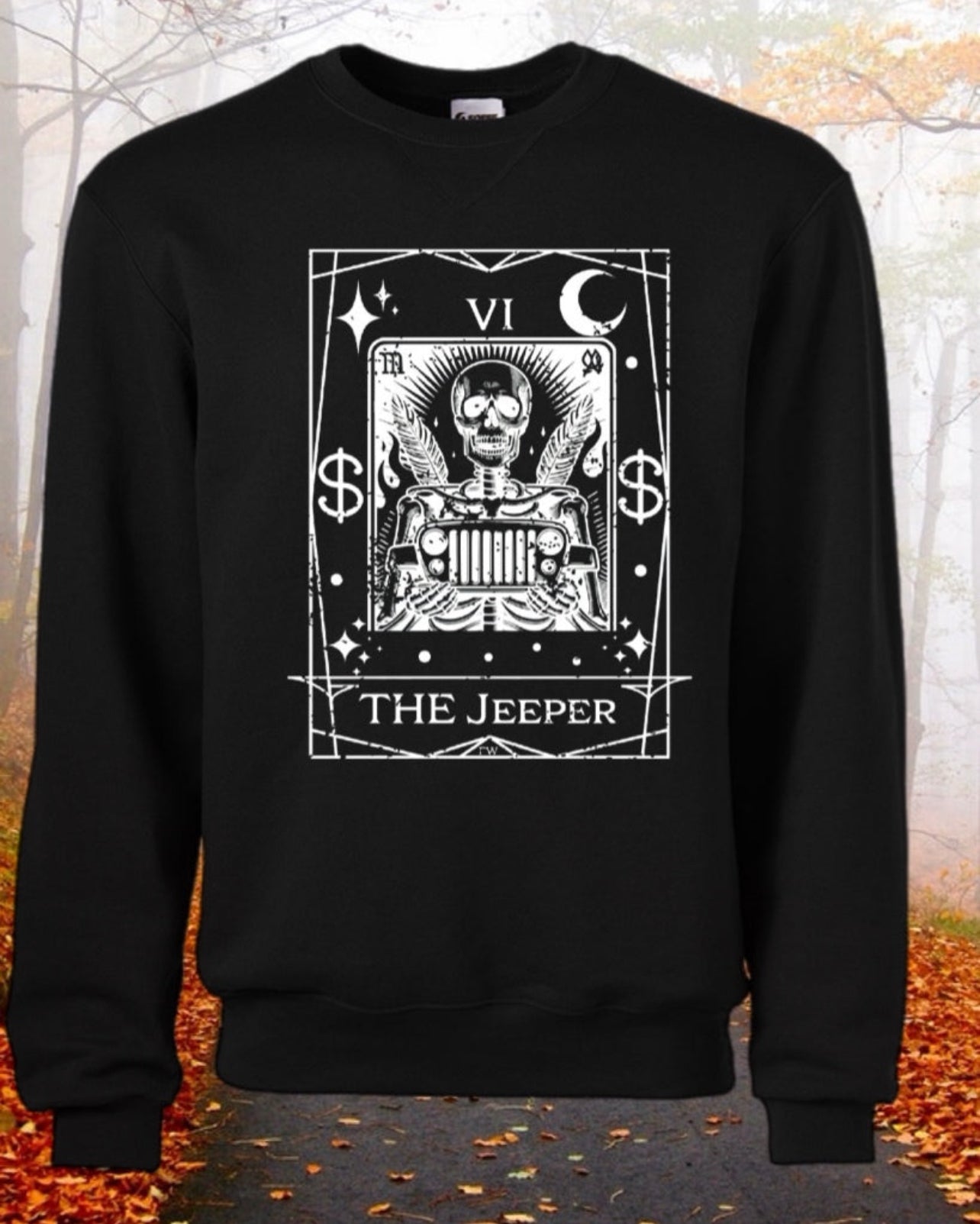 The Tarot cards tie dye Crewneck