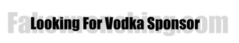 Vodka Sponsor Decal