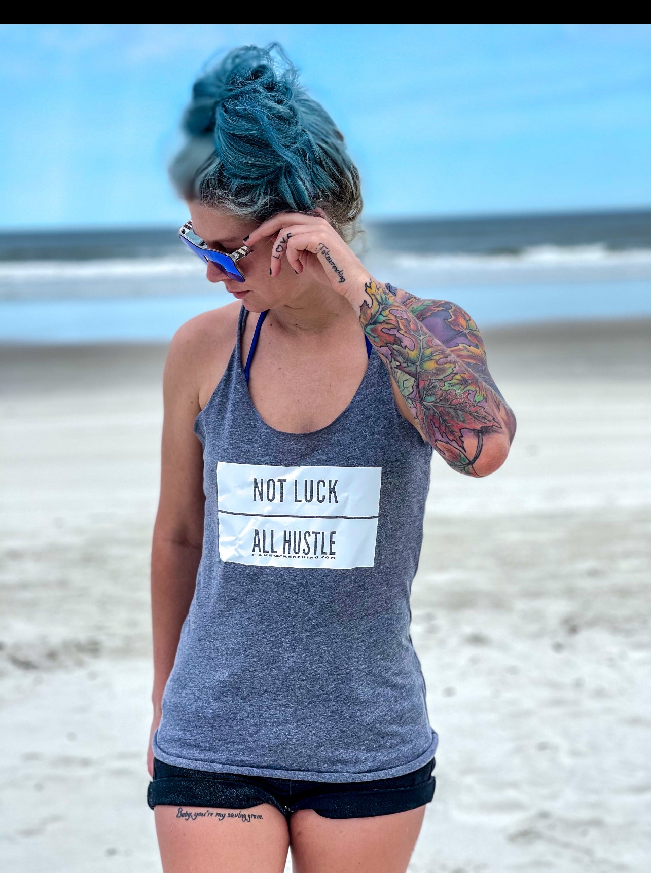 Not Luck All Hustle Tank