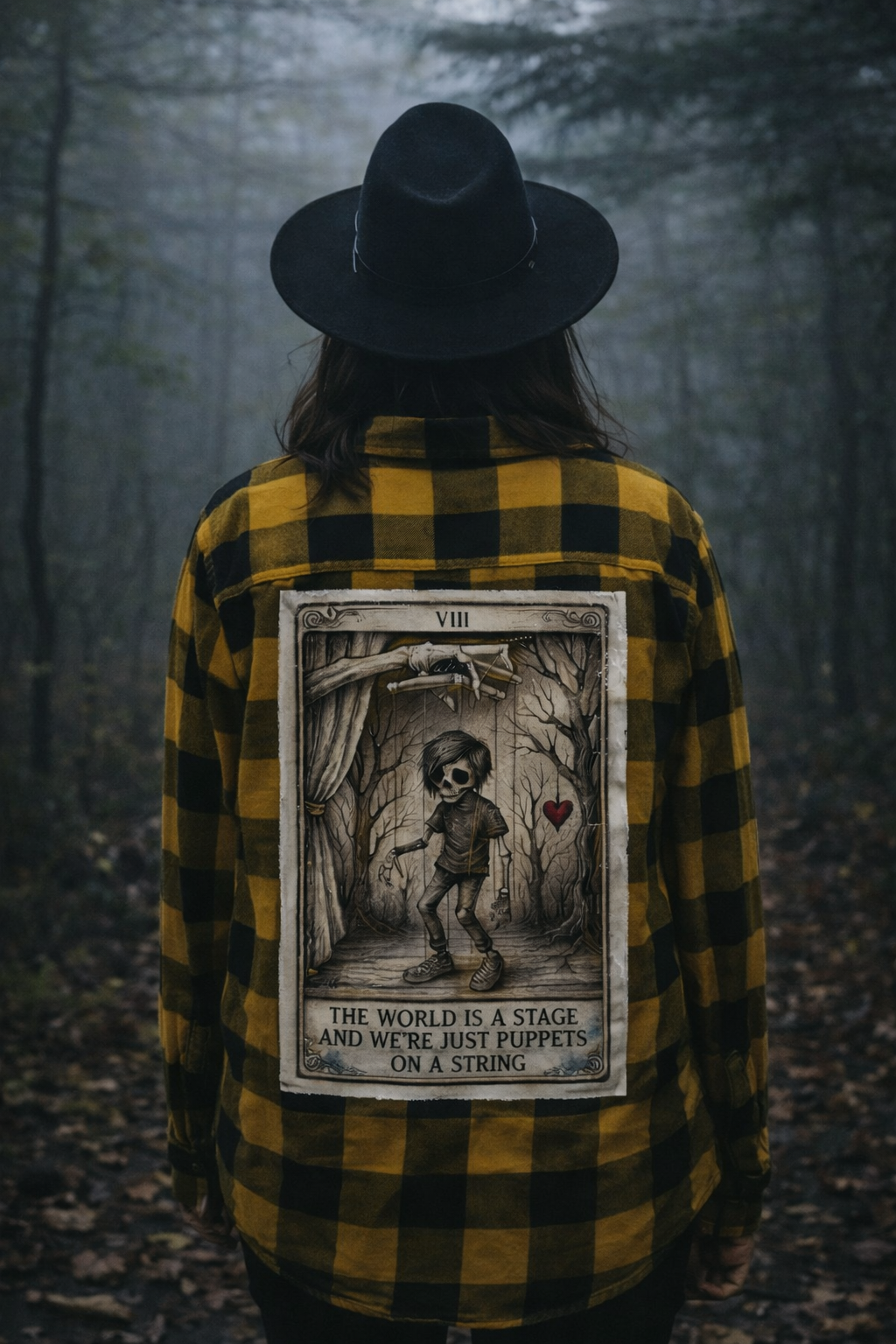 The world is a stage flannel