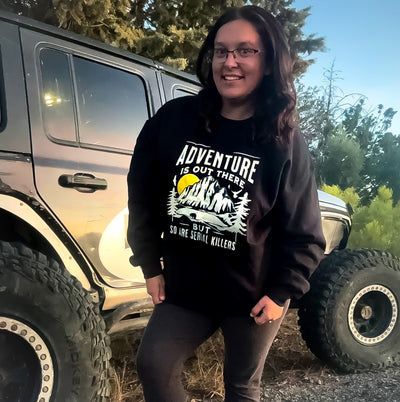 graphic crewneck front — Adventure crewneck