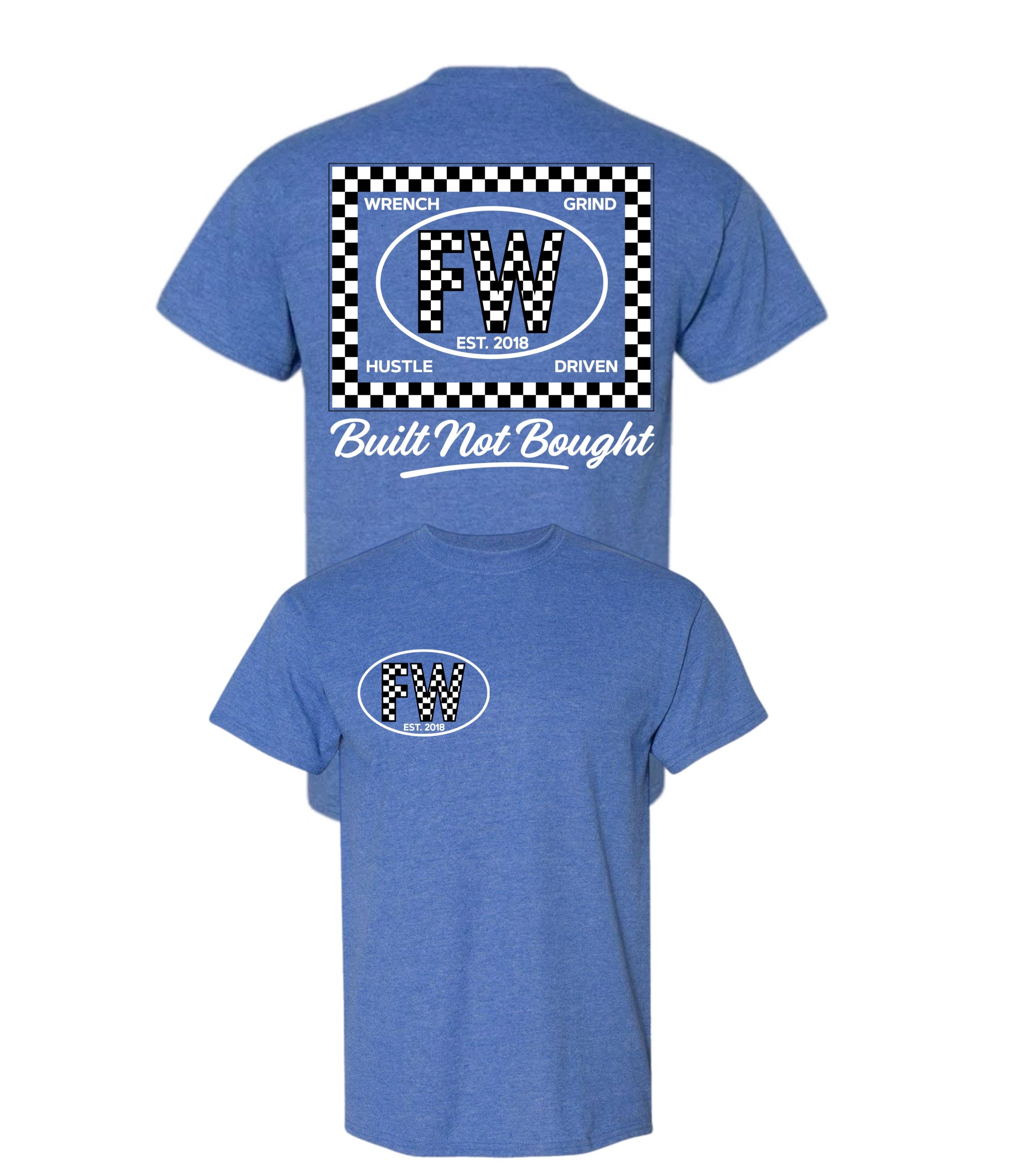 Checkered White  FW Tee