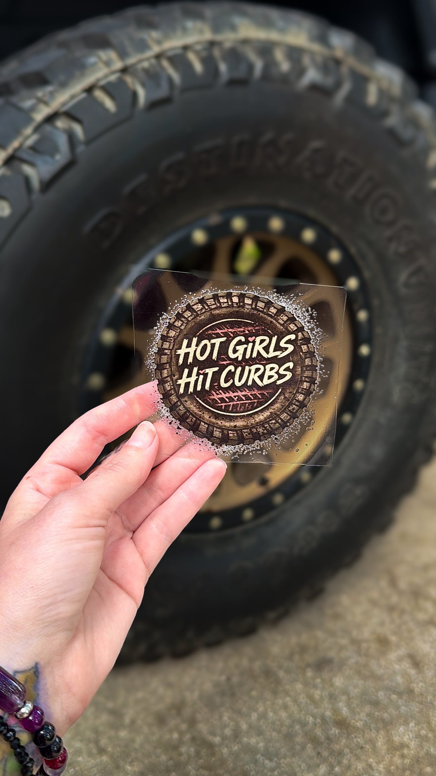 Hot Girls Hit Curbs Decal