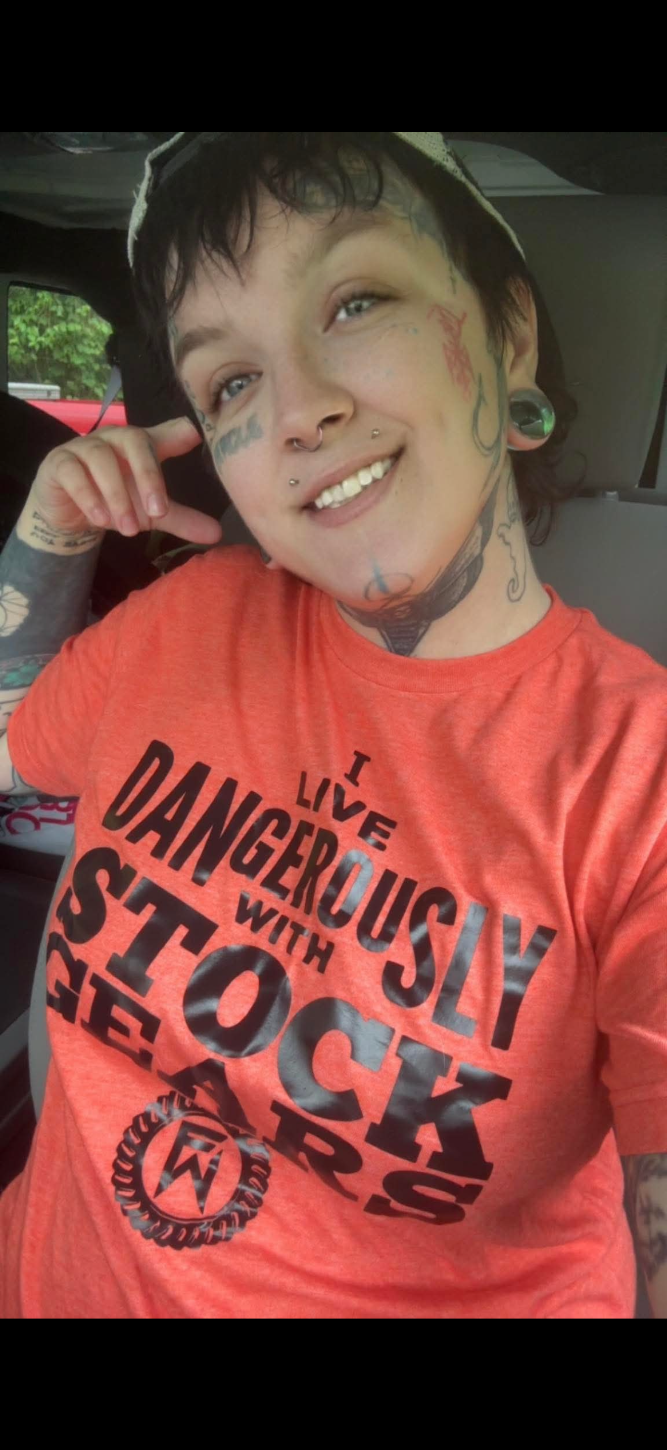 I live dangerously with stock Gears Unisex Shirt