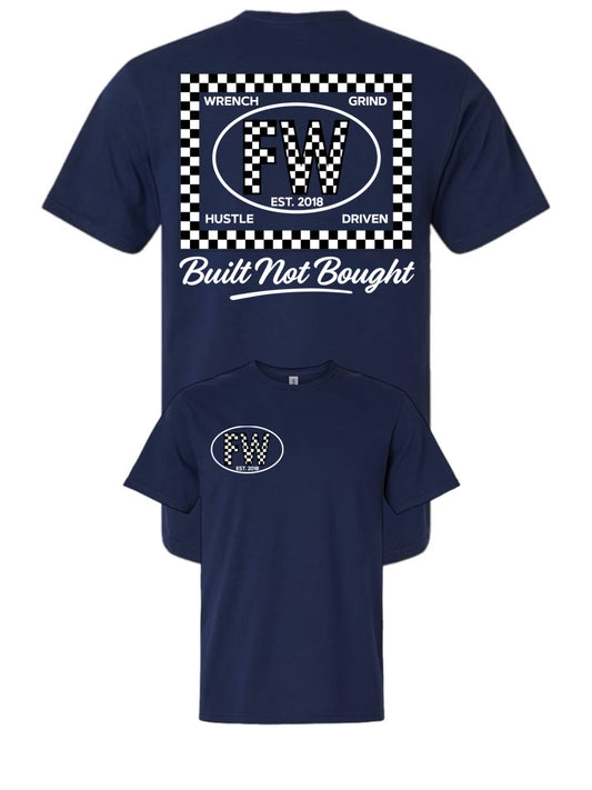 Checkered White  FW Tee