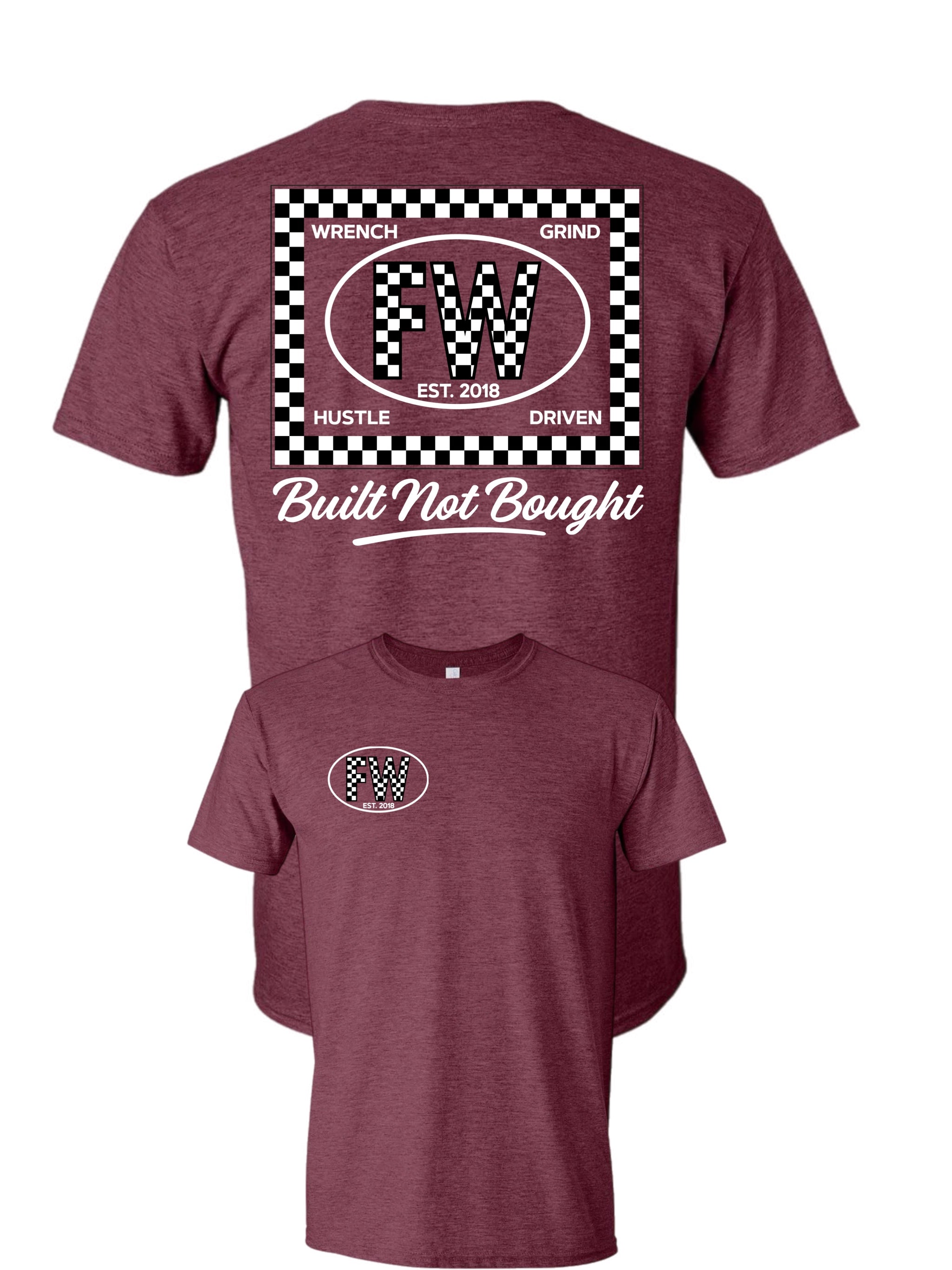 Checkered White  FW Tee