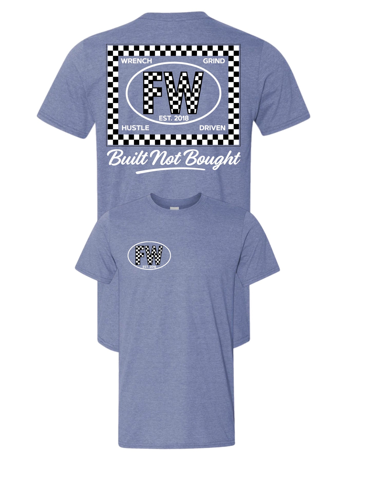 Checkered White  FW Tee