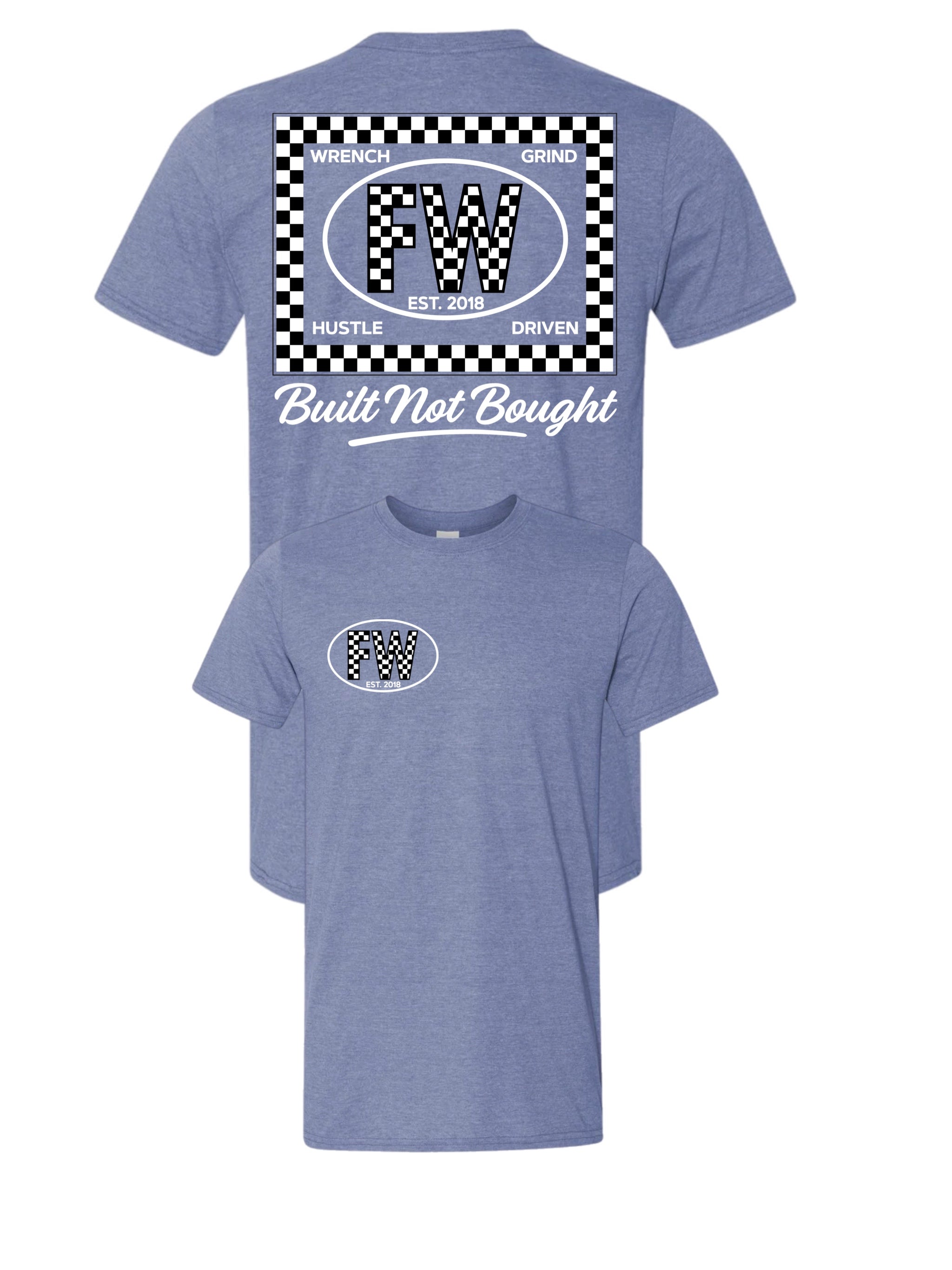 Checkered White  FW Tee