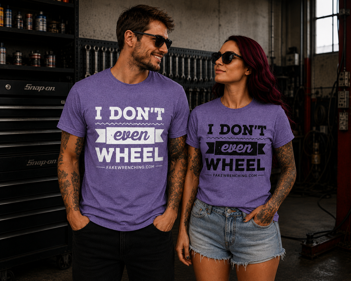 t-shirt detail — I Don't Even Wheel Shirt