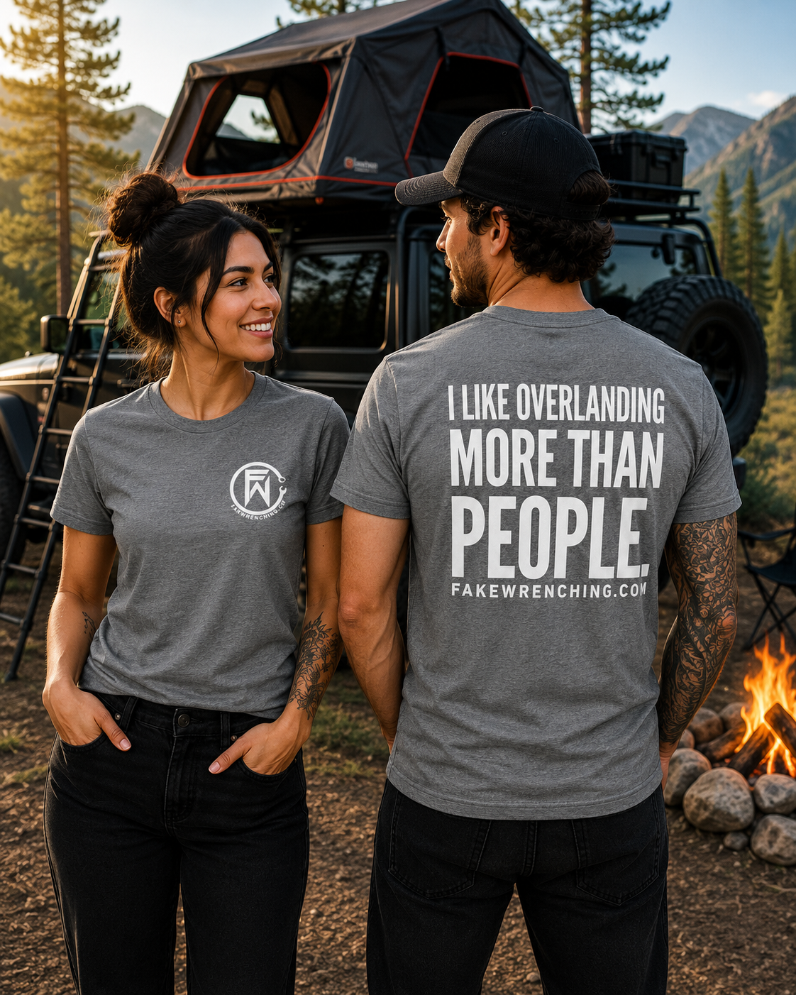 I like overlanding more than people shirt