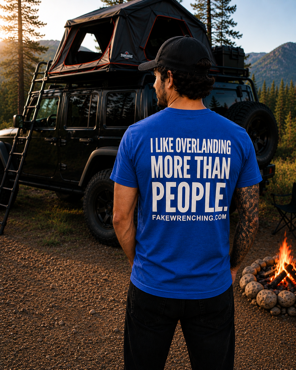 I like overlanding more than people shirt