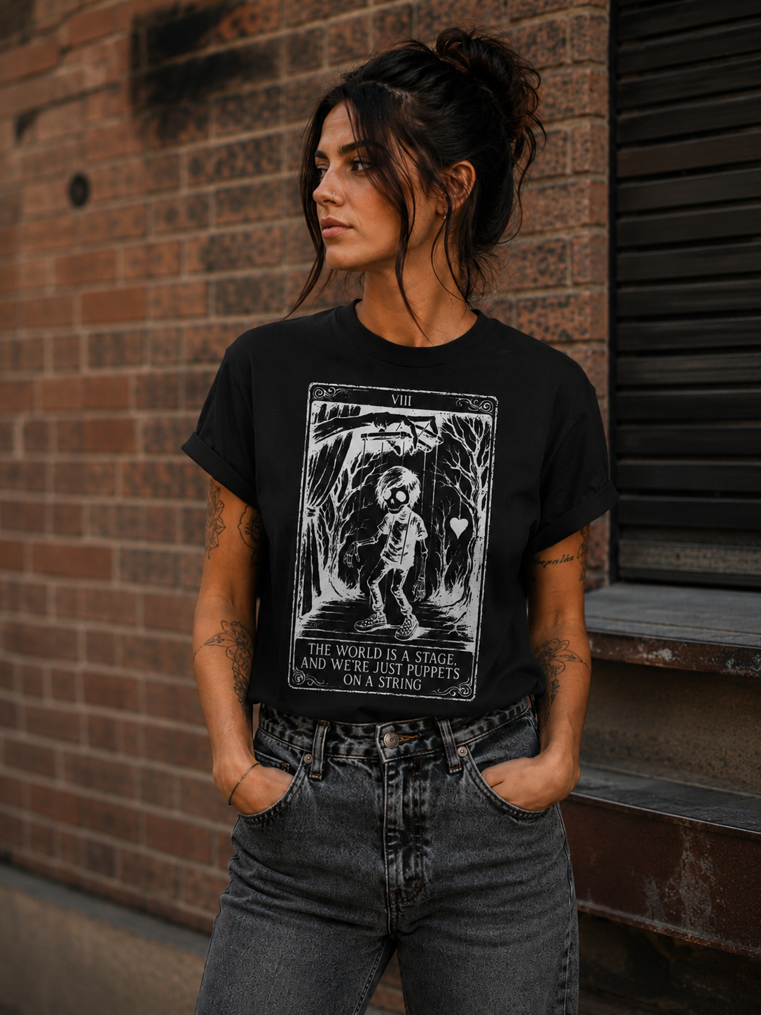 t-shirt view 4 — The world is a stage shirt
