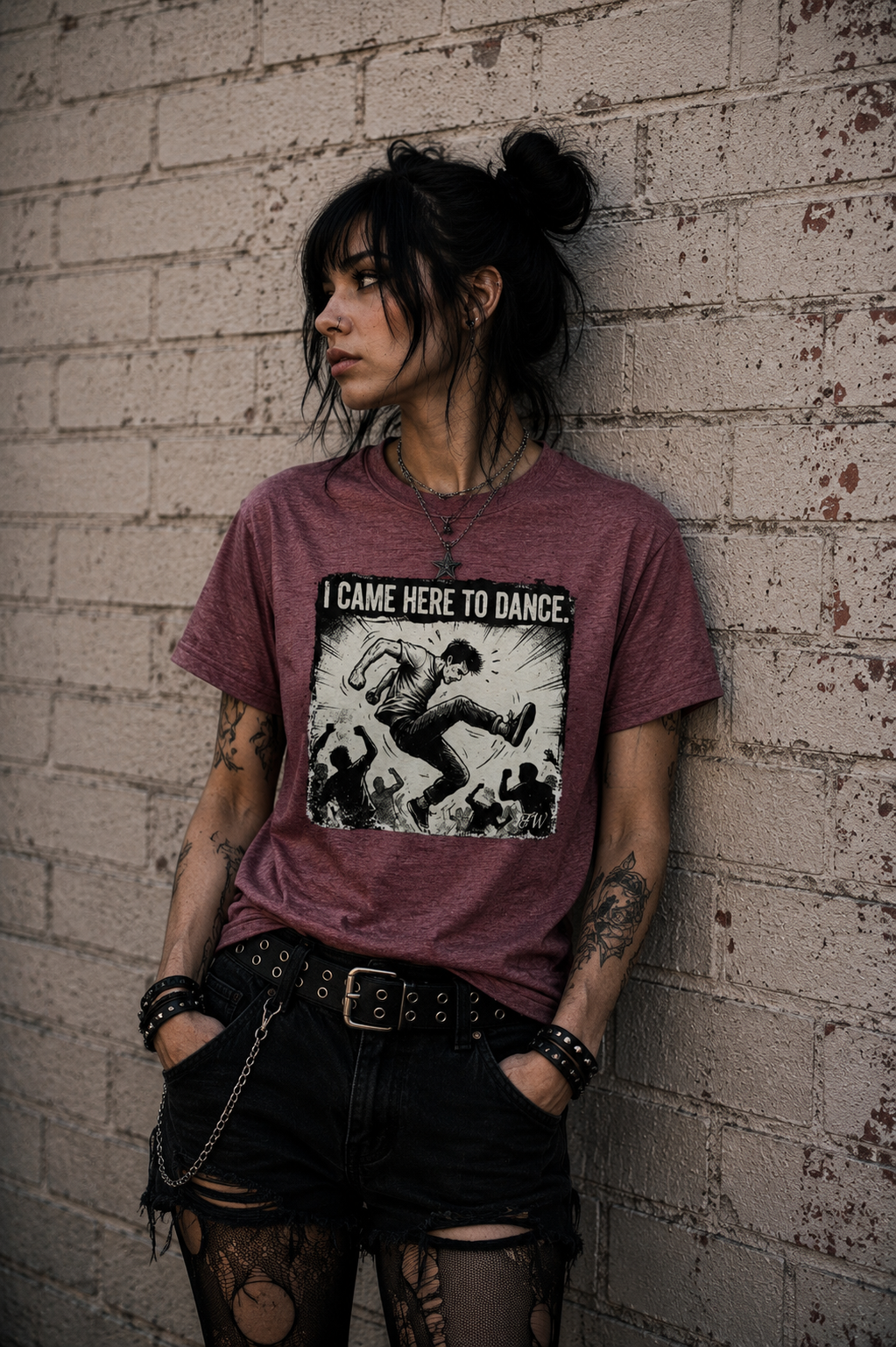 t-shirt view 3 — I came to dance unisex shirt