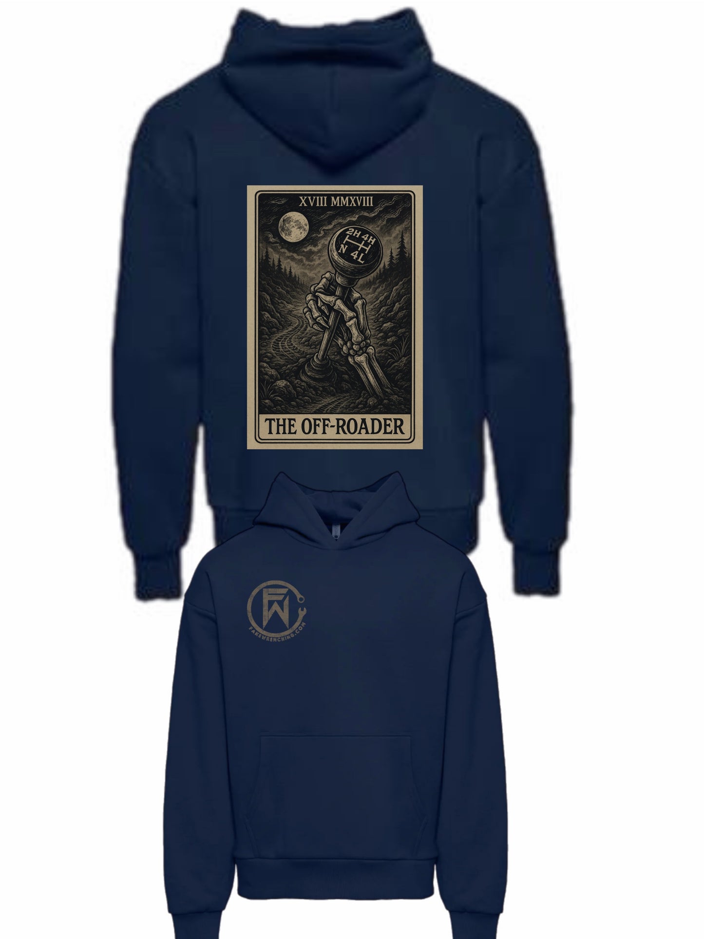 The Off-Roader tarot card hoodie