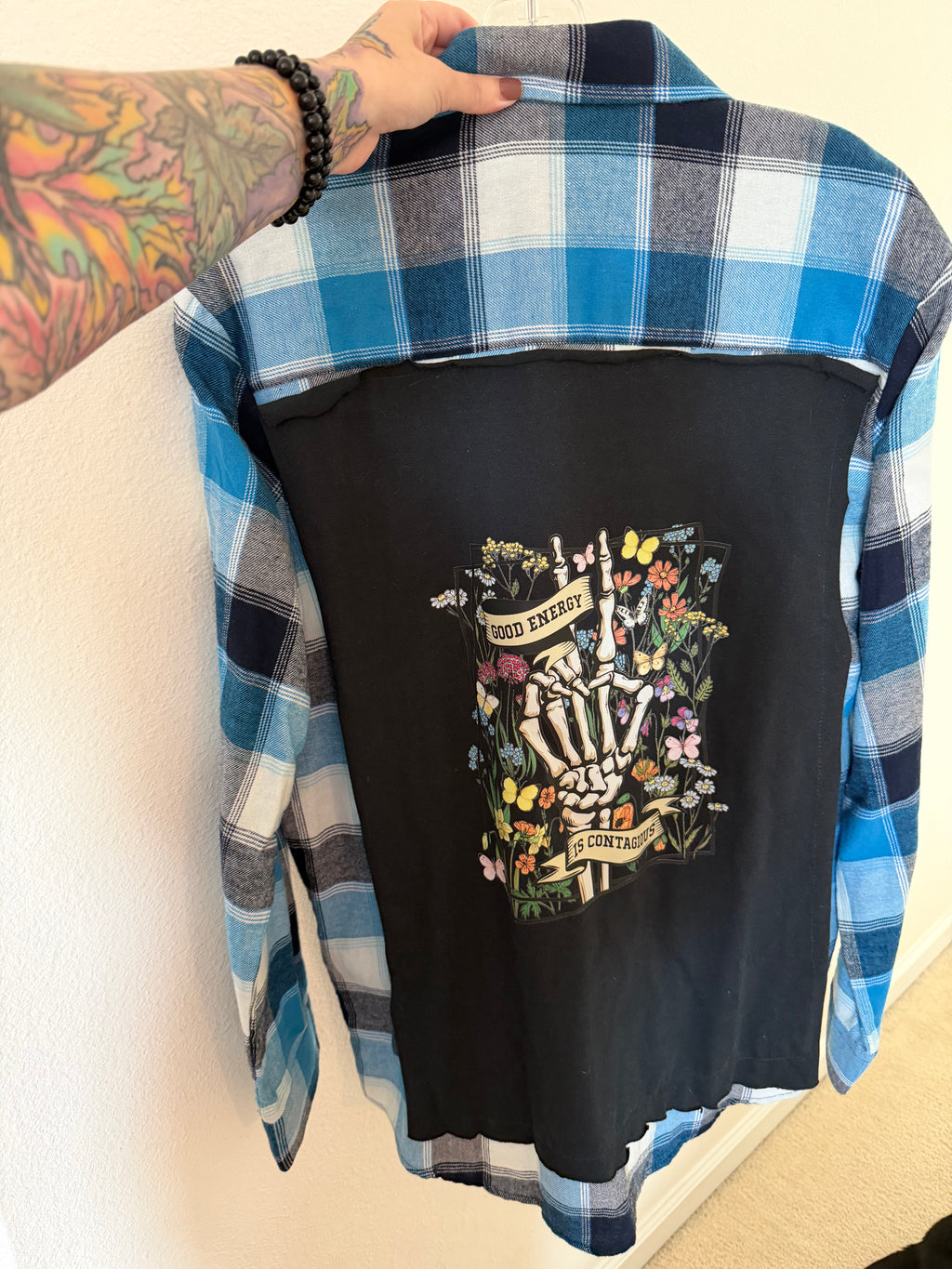 Good energy is contagious flannel