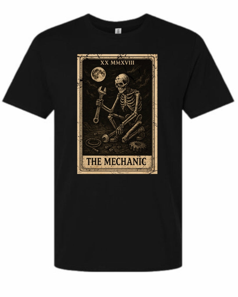 The mechanic tarot card shirt