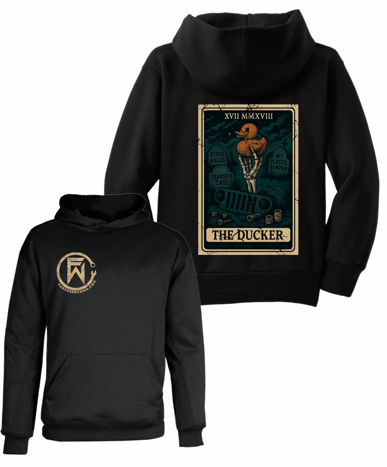 The ducker tarot card hoodie