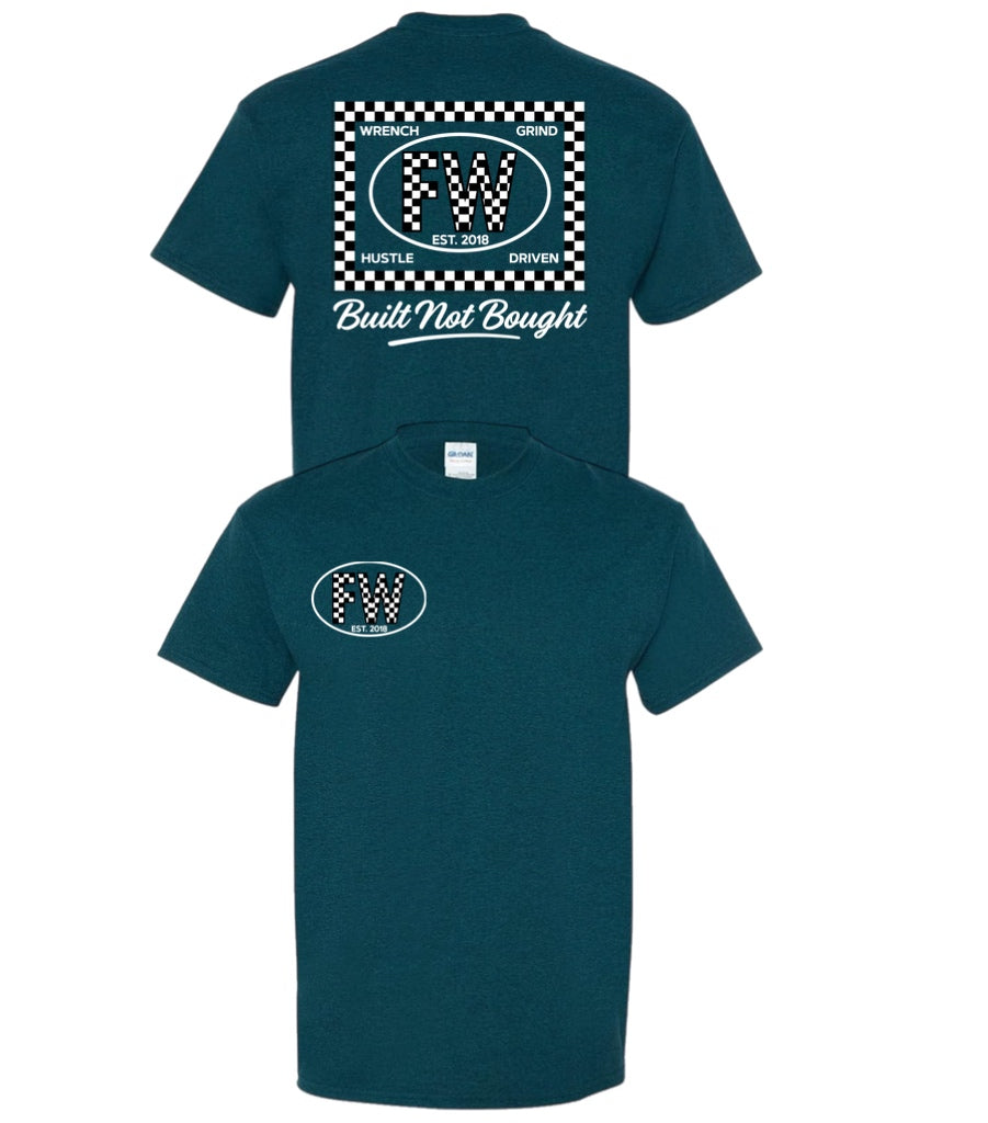 Checkered White  FW Tee