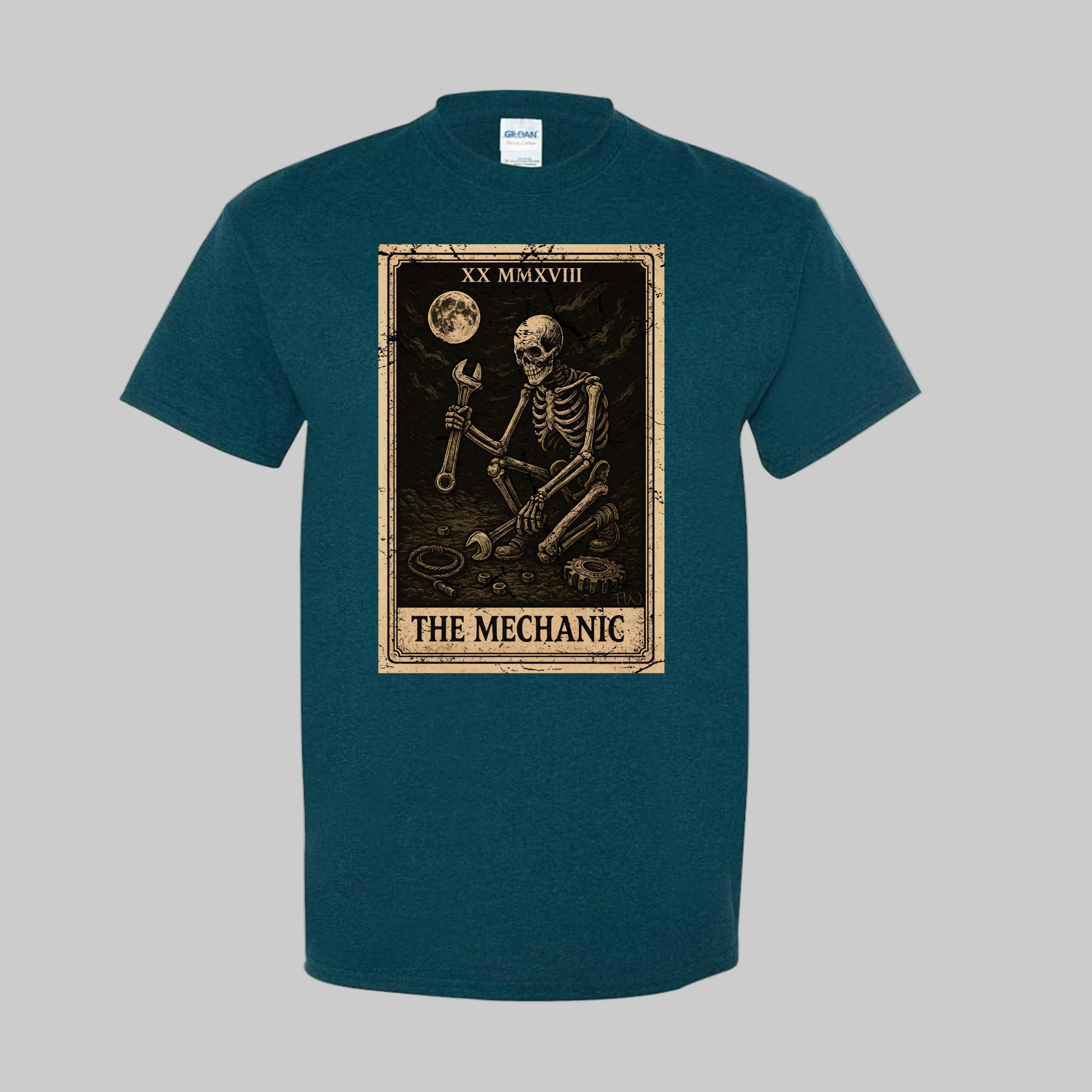 The mechanic tarot card shirt